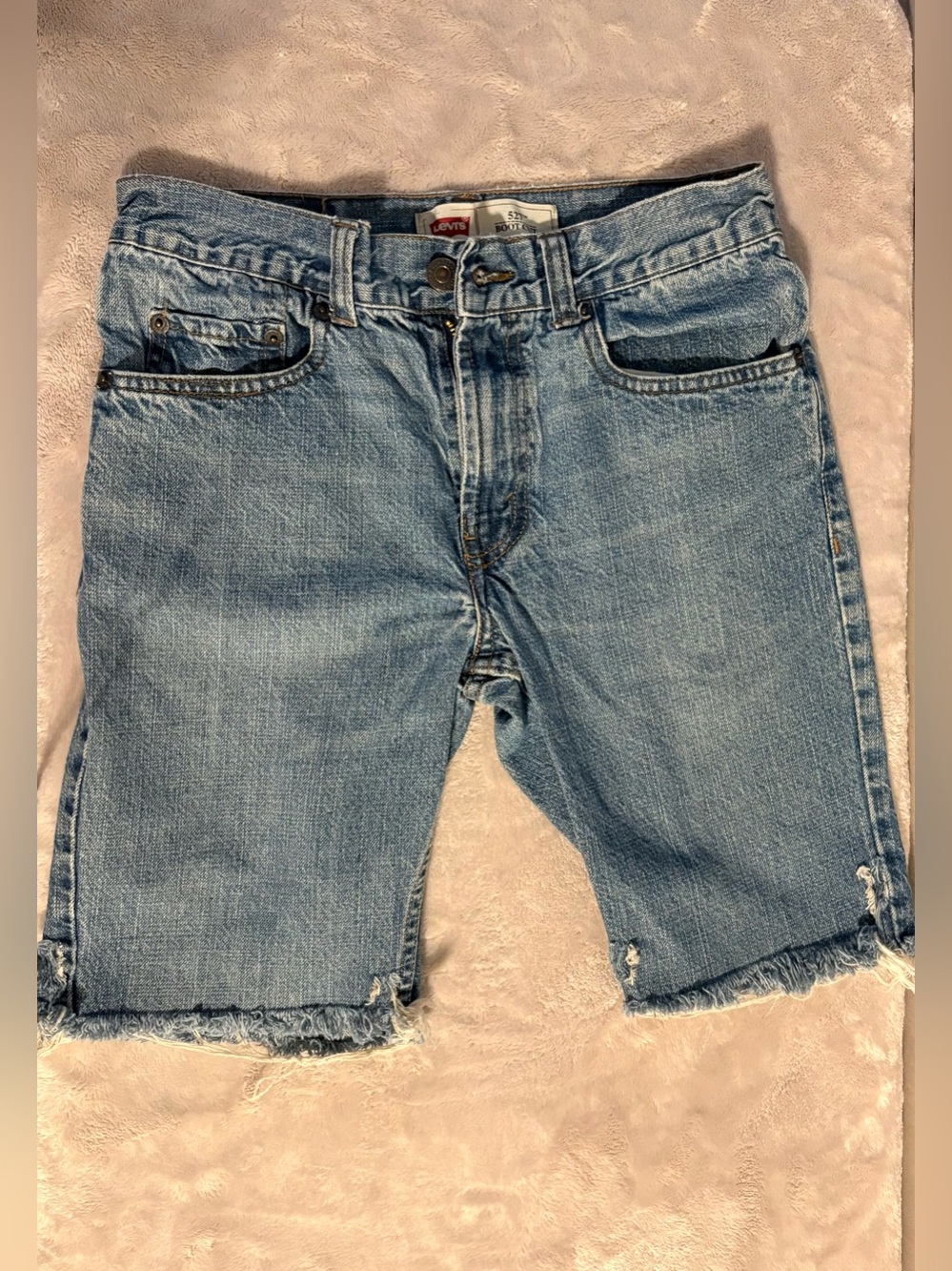 Levi's Light Blue Cutoff Denim Shorts